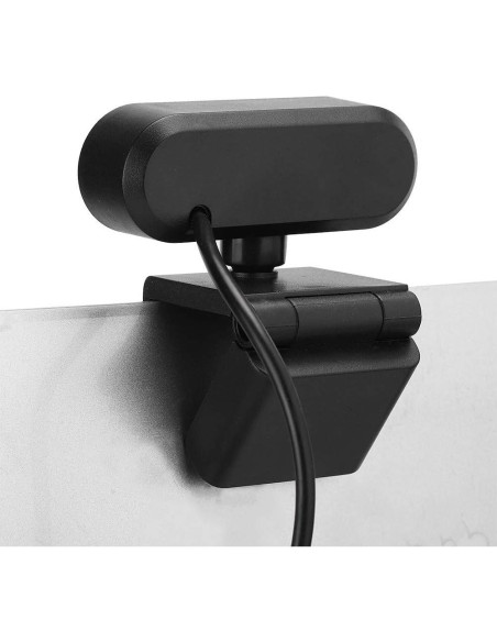 Cámara Webcam HD BONKZEBU Ajustable con Micrófono USB Negro