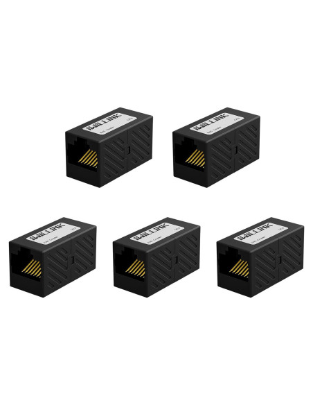 Conector Ethernet RJ45 Iwillink Hembra a Hembra Cat6 Cat5e Cat5 - Paquete de 5