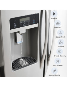 Bandeja de Goteo para Refrigerador KindGa 2 Piezas Negro 2