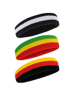 Banda de Sudor BEACE 3PCS Algodón para Deportes - Ajustable