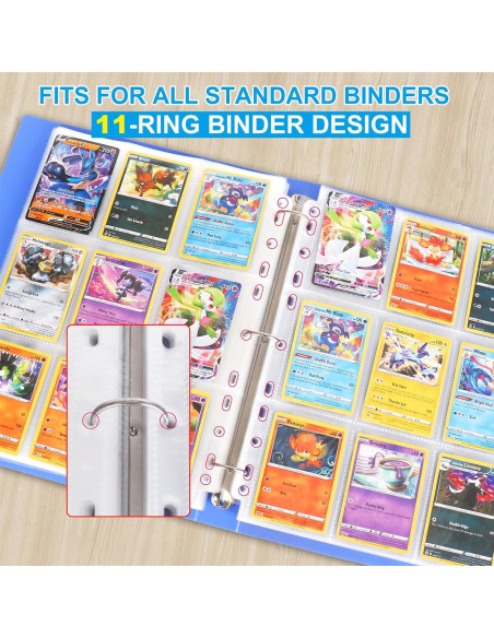 Fundas de Tarjetas ABLY 30 Páginas Doble Cara 540 Bolsillos