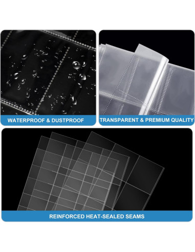 Fundas de Tarjetas ABLY 30 Páginas Doble Cara 540 Bolsillos