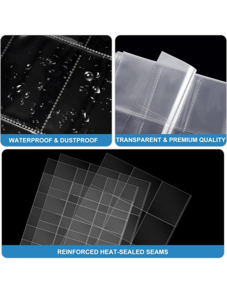 Fundas de Tarjetas ABLY 30 Páginas Doble Cara 540 Bolsillos