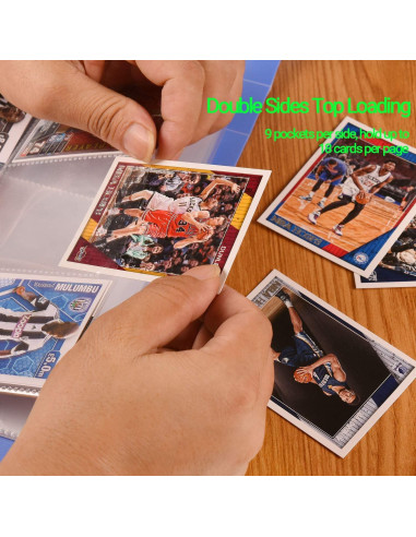 Fundas de Tarjetas ABLY 30 Páginas Doble Cara 540 Bolsillos