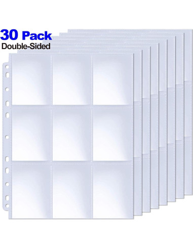 Fundas de Tarjetas ABLY 30 Páginas Doble Cara 540 Bolsillos