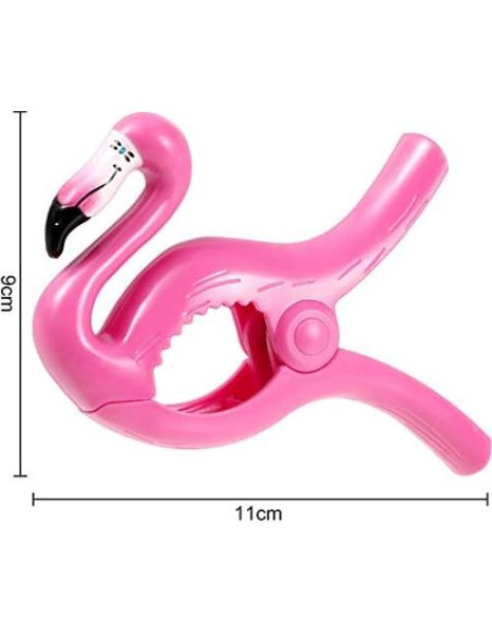 Clips de Toalla de Playa Boao Jumbo 4 Piezas Estilo Flamenco