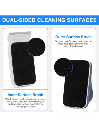 Limpiador Magnético Fishkeeper para Acuarios 0.32-0.5 cm