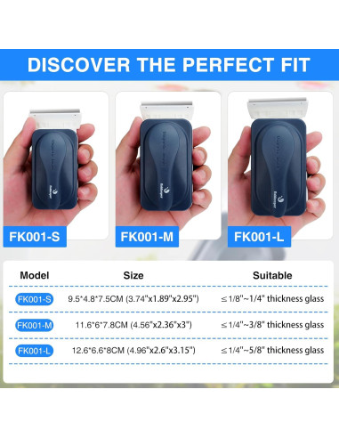 Limpiador Magnético Fishkeeper para Acuarios 0.32-0.5 cm