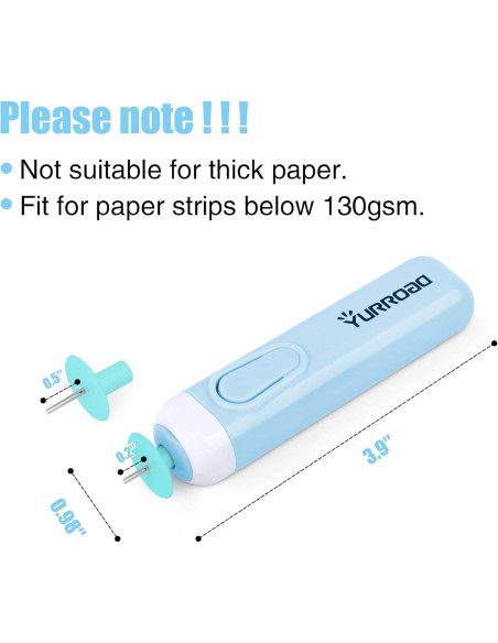 Herramienta Eléctrica de Quilling YURROAD 2 en 1 Azul Herramienta Eléctrica de Quilling YURROAD 2 en 1 Azul