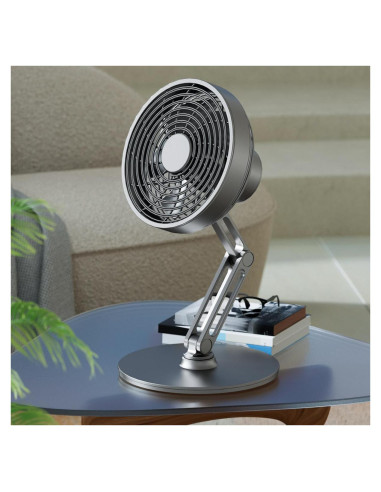 Ventilador de Mesa Portátil AMZAIZO H1-FS-5E Inoxidable 3 Niveles