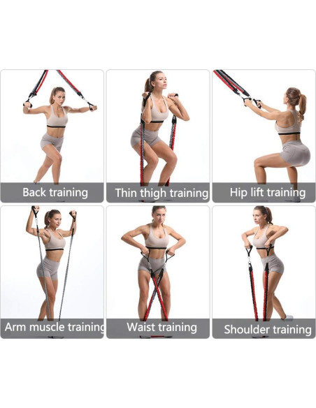 Banda de Resistencia Ajustable Sunsign - 6 Niveles, 102.06 kg