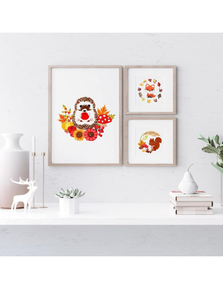 Kit de Bordado de Animales Otoñales Louise Maelys - 3 Piezas Kit de Bordado de Animales Otoñales Louise Maelys - 3 Piezas