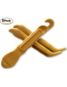 Palanca de Neumático FunFitness - Juego de 3 Herramientas Oro 2