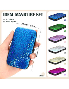 30 Juegos de Kit de Cuidado de Uñas Profesional Leriton 8 en 1 2