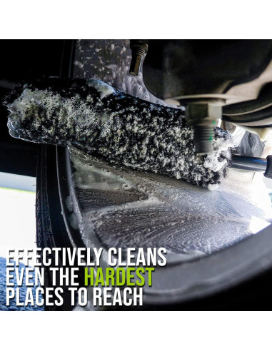 Juego de Cepillos Flexibles ExoForma para Limpiar Llantas - 2 Piezas