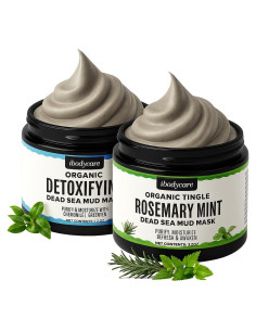 Mascarillas de barro del Mar Muerto ibodycare 2x8oz hidratantes