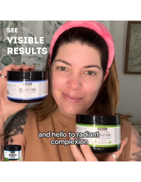 Mascarillas de barro del Mar Muerto ibodycare 2x8oz hidratantes