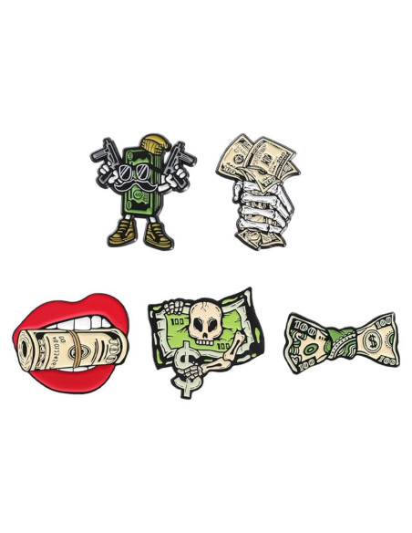 Conjunto de Pines de Esmalte Creativos - Regalo Único