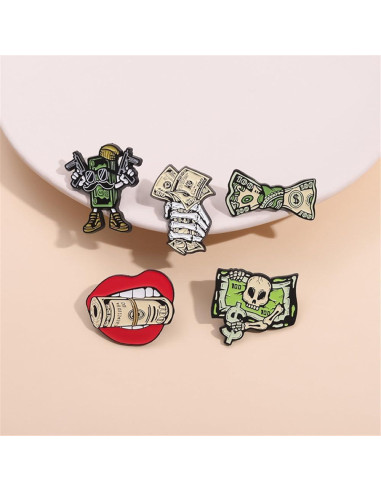 Conjunto de Pines de Esmalte Creativos - Regalo Único