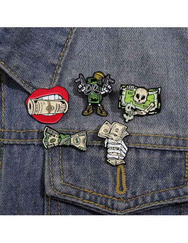 Conjunto de Pines de Esmalte Creativos - Regalo Único