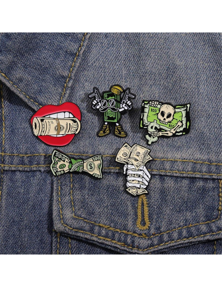 Conjunto de Pines de Esmalte Creativos - Regalo Único