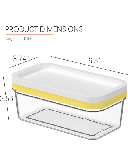 Cortador de Mantequilla UNIVIVO con Contenedor 200g Cortador de Mantequilla UNIVIVO con Contenedor 200g