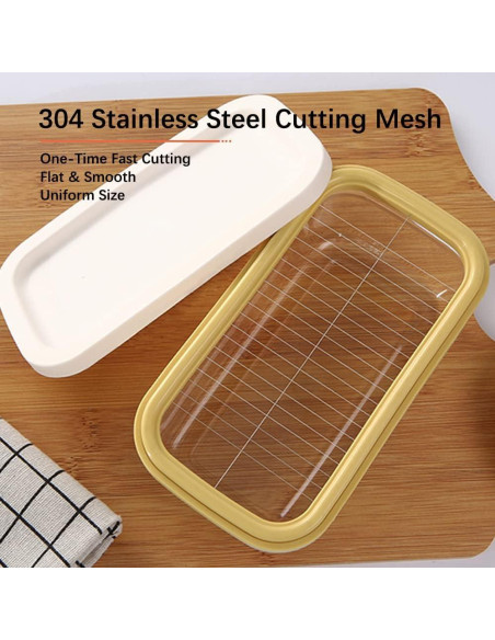 Cortador de Mantequilla UNIVIVO con Contenedor 200g Cortador de Mantequilla UNIVIVO con Contenedor 200g