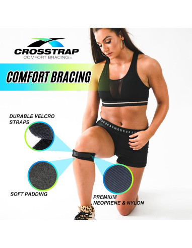 Correa de Rodilla Patelar MDUB - Faja Estabilizadora Negra