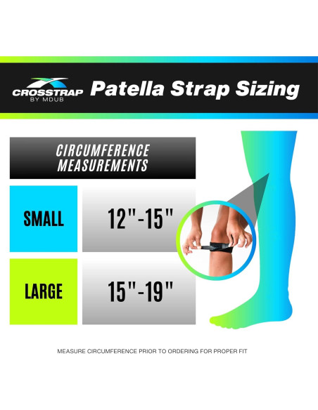 Correa de Rodilla Patelar MDUB - Faja Estabilizadora Negra