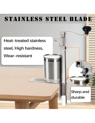 Abrelatas Manual Swess FBA021S de Acero Inoxidable 42 cm