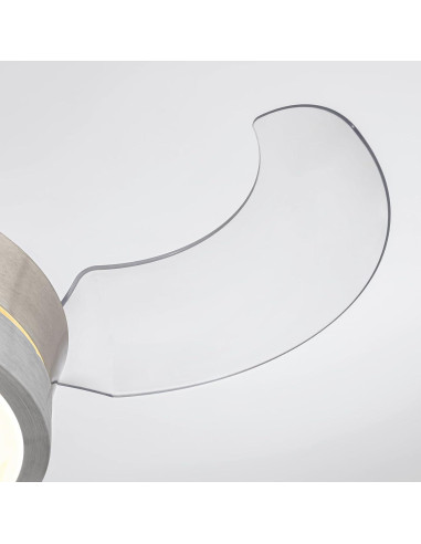 Ventilador de Techo LED Retráctil APBEAM 71.1 cm Plata con Control Remoto