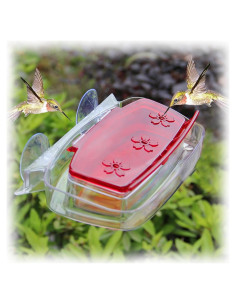 Alimentador de Colibríes Juegoal para Ventana 227g 3 Puertos