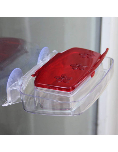 Alimentador de Colibríes Juegoal para Ventana 227g 3 Puertos