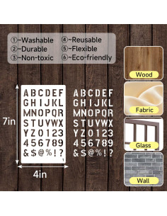 36 Plantillas de Diario eageus 4x7 Pulgadas Reutilizables 2