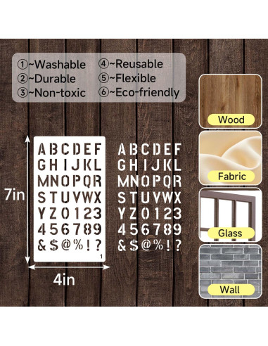 36 Plantillas de Diario eageus 4x7 Pulgadas Reutilizables