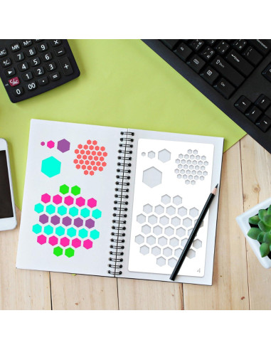 36 Plantillas de Diario eageus 4x7 Pulgadas Reutilizables