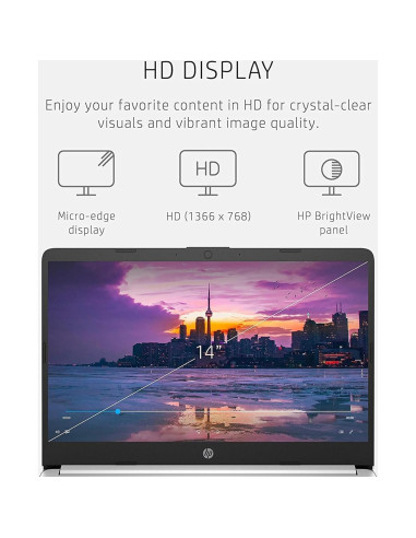 Laptop HP 14 Slim - Edición Limitada Regreso a Clases - 16GB RAM - 1600GB Almacenamiento - Windows 11