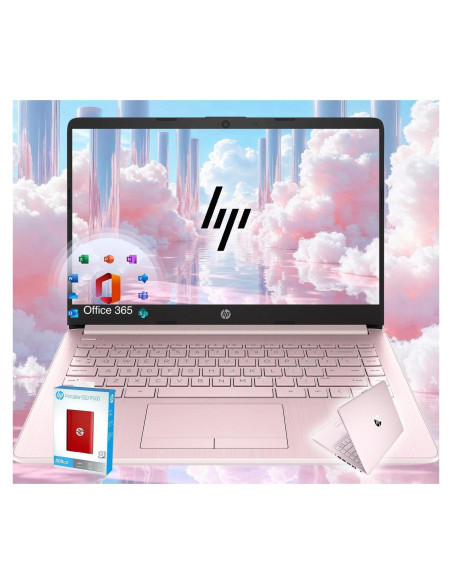 HP Ultrabook 14" Rosa Intel Celeron 32GB RAM 1600GB Almacenamiento HP Ultrabook 14" Rosa Intel Celeron 32GB RAM 1600GB Almacenamiento