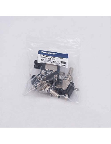 Interruptor de Palanca Iluminado Twidec 12V 20A Azul 3Pcs