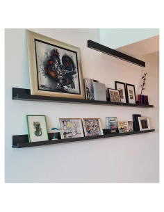 Estante Flotante de Madera HDDFER 55" Rústico para Pared