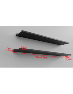 Estante Flotante de Madera HDDFER 55" Rústico para Pared 2