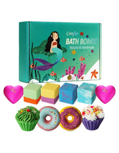 Set de 10 Bombas de Baño Naturales Comfso - Aromas Variados