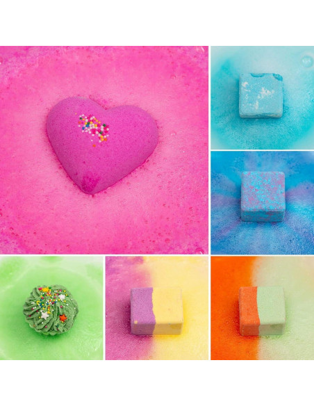 Set de 10 Bombas de Baño Naturales Comfso - Aromas Variados Set de 10 Bombas de Baño Naturales Comfso - Aromas Variados