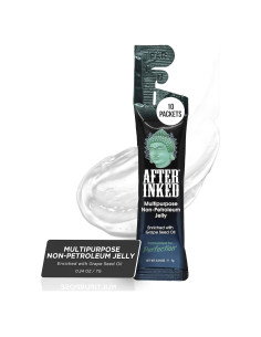 After Inked Ungüento Sin Petróleo para Tatuajes - 10 Paquetes de 7g