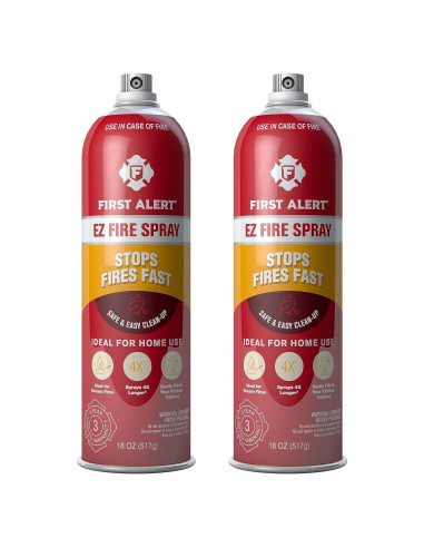 Spray Extintor de Fuego EZ Primera Alerta, Paquete de 2, 0.91 kg