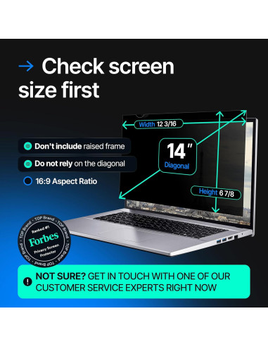 VINTEZ Pantalla de Privacidad 14" (35.56 cm) Antirreflejos