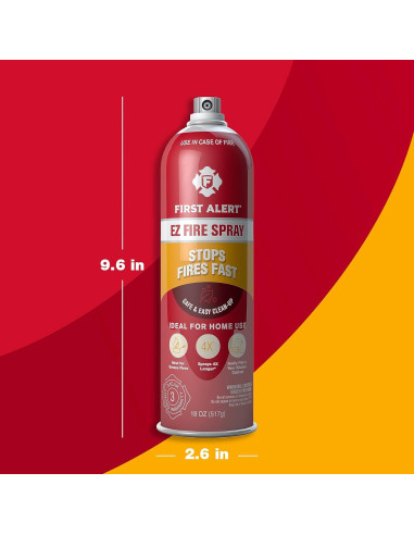 Spray Extintor de Fuego EZ Primera Alerta, Paquete de 2, 0.91 kg
