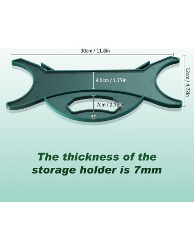 Organizador de Cables Queekay Atrovirens 3 Piezas 30x15cm
