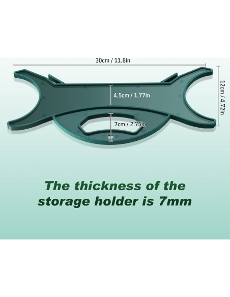 Organizador de Cables Queekay Atrovirens 3 Piezas 30x15cm