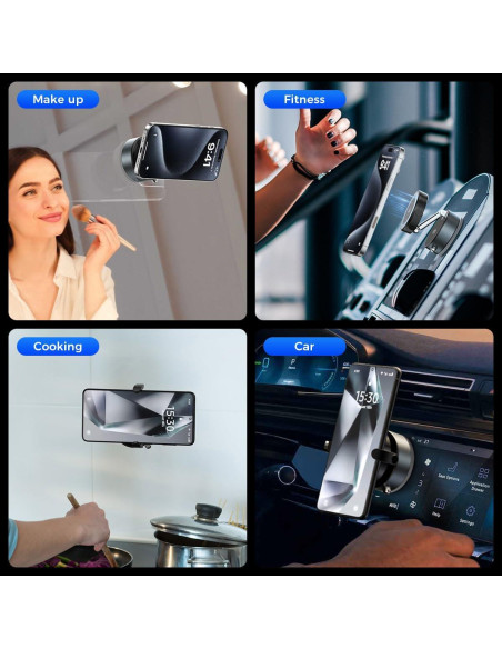 Soporte para teléfono 2 en 1 XO con ventosa ajustable 360 Soporte para teléfono 2 en 1 XO con ventosa ajustable 360